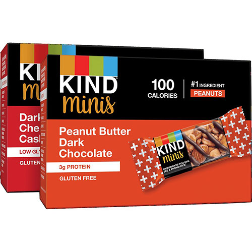 Kind Minis Snack Bar Variety Pack - Peanut Butter Dark Chocolate, -  43012