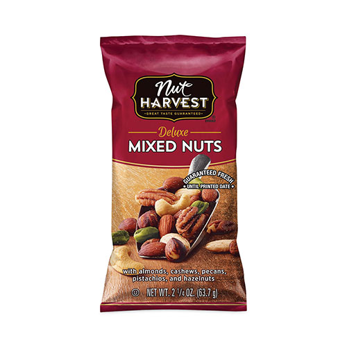 Nut Harvest® Deluxe Mixed Nuts, 2.25 oz Pouch, 8 Count -  29500005