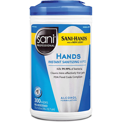 PDI Healthcare Hands Instant Sanitizing Wipes - White - Moisturizing -  P92084