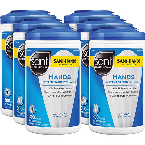 PDI Healthcare Hands Instant Sanitizing Wipes - White - Moisturizing -  P92084CT