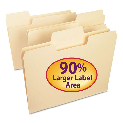 Smead SuperTab Top Tab File Folders, 1/3-Cut Tabs, Letter Size, 11 -  10301
