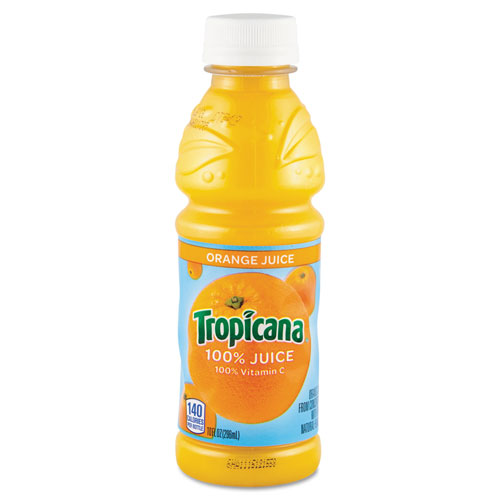 Tropicana® 100% Juice, Orange, 10oz Bottle, 24/Carton -  55154