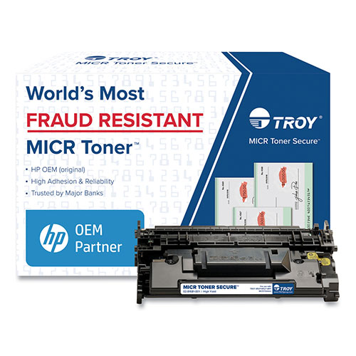 289X High-Yield MICR Toner Secure, Alternative for HP - Troy 0281681001