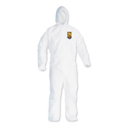 KleenGuard™ A20 Breathable Particle Protection Coveralls, Large, White, Zipper Front