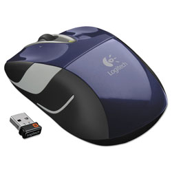 Logitech M525 Wireless Mouse, 2.4 GHz Frequency/33 ft Wireless Range, Left/Right Hand Use, Blue