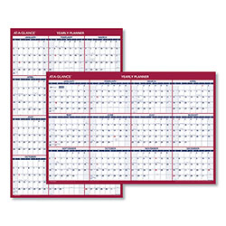 At-A-Glance Erasable Vertical/Horizontal Wall Planner, 32 x 48, Blue/Red, 2022