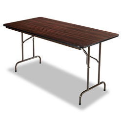 Alera Wood Folding Table, Rectangular, 59 7/8w x 29 7/8d x 29 1/8h, Mahogany
