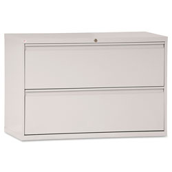 Alera Lateral File, 2 Legal/Letter-Size File Drawers, Light Gray, 42" x 18" x 28"