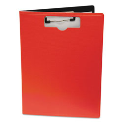 Baumgarten's Portfolio Clipboard With Low-Profile Clip, 1/2" Capacity, 8 1/2 x 11, Red