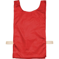 Champion Heavyweight Pinnies, Nylon, One Size, Red, 12 per Pack