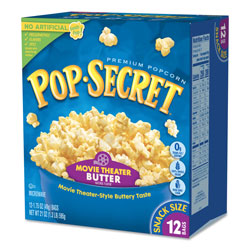 Diamond Microwave Popcorn, Movie Theatre Butter, 1.75 oz Bags, 12/Box