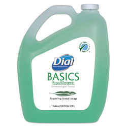Dial Basics Foaming Hand Soap, Original, Honeysuckle, 1 gal Bottle, 4/Carton