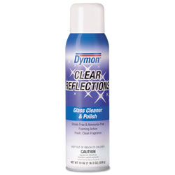 ITW Dymon Clear Reflections Mirror & Glass Cleaner, 20oz, Aerosol, 12/Carton