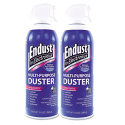 Endust Compressed Air Duster for Electronics, 10oz, 2 per Pack