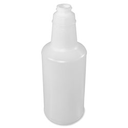 Genuine Joe Plastic Cleaning Bottle, Lightweight, 32oz., Translucent