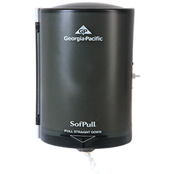 Sofpull Junior C-Pull Towel Dispenser, 7 1/10w x 6 11/16 x 10 3/4, Translucent Smoke