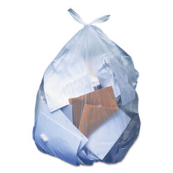 Heritage Bag Linear Low-Density Can Liners, 33 gal, 0.65 mil, 30" x 39", Clear, 250/Carton