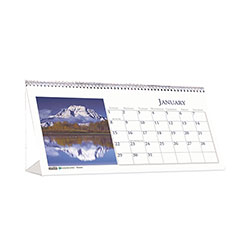 House Of Doolittle Recycled Scenic Photos Desk Tent Monthly Calendar, 8.5 x 4.5, 2022