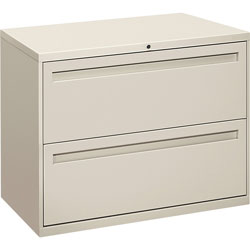 Hon 700 Series Two-Drawer Lateral File, 36w x 18d x 28h, Light Gray