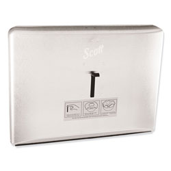 Scott® Personal Seat Toilet Seat Cover Dispenser, Stainless Steel, 16.6 x 12.3 x 2.5