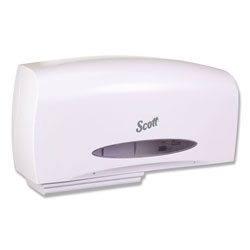 Scott® Essential Coreless Twin Jumbo Roll Tissue Dispenser, 20 1/10 x 5 9/10 x 10 9/10