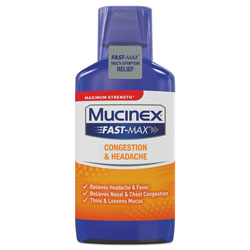 Mucinex Maximum Strength Fast Max Cold & Sinus, 6oz Bottle,