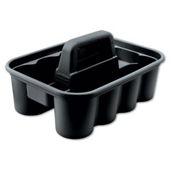Rubbermaid Deluxe Carry Caddy, 8-Compartment, 15w x 7.4h, Black