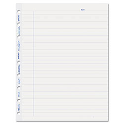 Blueline MiracleBind Ruled Paper Refill Sheets for all MiracleBind Notebooks and Planners, 9.25 x 7.25, White/Blue Sheets, Undated