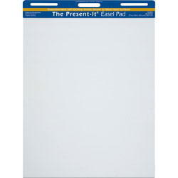Riverside Paper Adhesive Backed Present It Pad™, 27 x 34, White, 25 Sheets/Pad, 2 Pads/Carton