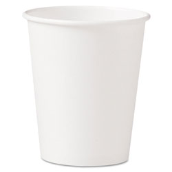 Solo Polycoated Hot Paper Cups, 10 oz, White