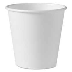 Solo Polycoated Hot Paper Cups, 10 oz, White, 1000/Carton