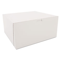 SCT Tuck-Top Bakery Boxes, White, Paperboard, 12 x 12 x 6