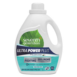 Seventh Generation Natural Liquid Laundry Detergent, Ultra Power Plus, Fresh Scent, 54 Loads, 95 oz