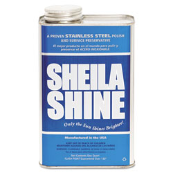 Sheila Shine Stainless Steel Cleaner & Polish, 1gal Can, 4/Carton