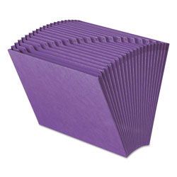 Smead Heavy-Duty Indexed Expanding Open Top Color Files, 21 Sections, 1/21-Cut Tab, Letter Size, Purple
