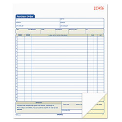 TOPS Purchase Order Book, Two-Part Carbonless, 8.38 x 10.19, 1/Page, 50 Forms