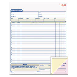 TOPS Purchase Order Book, 8 3/8 x 10 3/16, Three-Part Carbonless, 50 Sets/Book