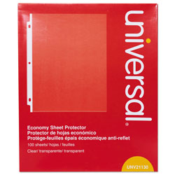 Universal Top-Load Poly Sheet Protectors, Economy, Letter, 100/Box