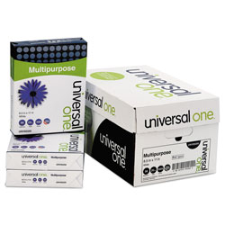 Universal Deluxe Multipurpose Paper, 98 Bright, 20lb, 8.5 x 11, Bright White, 500 Sheets/Ream, 10 Reams/Carton