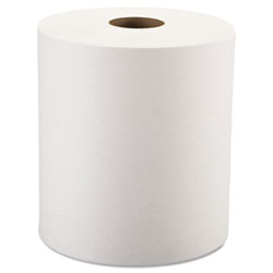 Windsoft Hardwound Roll Towels, 8 x 800 ft, White, 6 Rolls/Carton