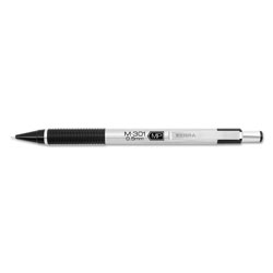 Zebra Pen M-301 Mechanical Pencil, 0.5 mm, HB (#2.5), Black Lead, Steel/Black Accents Barrel, Dozen