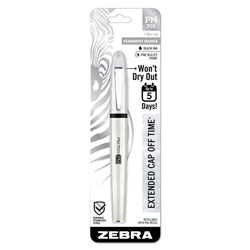 Zebra PM-701 Permanent Marker, Medium Bullet Tip, Black
