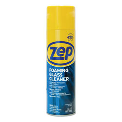 Zep Commercial® Foaming Glass Cleaner, 19 oz Aerosol, Mint Scent