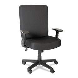 Alera XL Series Big and Tall High-Back Task Chair, Supports up to 500 lbs., Black Seat/Black Back, Black Base