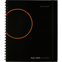 At-A-Glance Plan. Write. Remember. Notebook with Reference Calendar, 8 9/16 x 11, Black