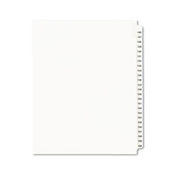Avery Preprinted Legal Exhibit Side Tab Index Dividers, Avery Style, 25-Tab, 126 to 150, 11 x 8.5, White, 1 Set