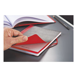 Black N' Red Flexible Casebound Notebooks, 1 Subject, Wide/Legal Rule, Black/Red Cover, 11.75 x 8.38, 72 Sheets