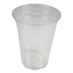 Boardwalk Clear Plastic Cold Cups, 16 oz, PET, 20 Cups/Sleeve, 50 Sleeves/Carton