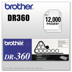 Brother DR360 Drum Unit, 12000 Page-Yield
