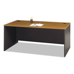 Bush Series C Collection 72W Desk Shell, 71.13w x 29.38d x 29.88h, Natural Cherry/Graphite Gray
